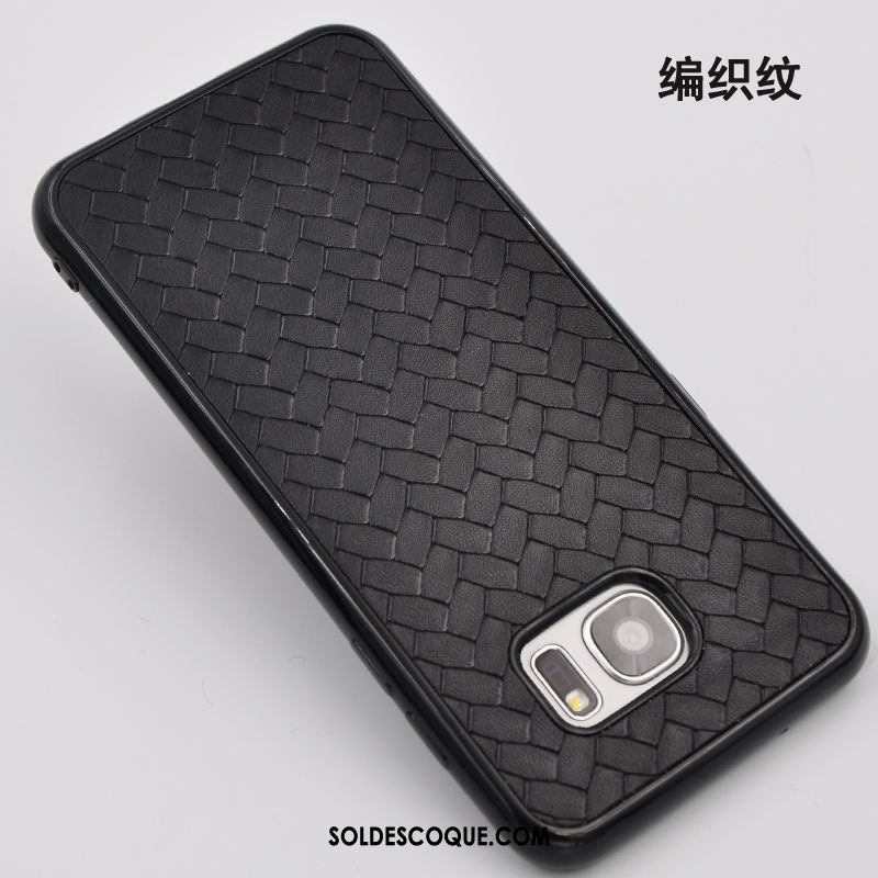 Coque Samsung Galaxy S6 Edge Tout Compris Ornements Suspendus Incassable Noir Cuir En Vente