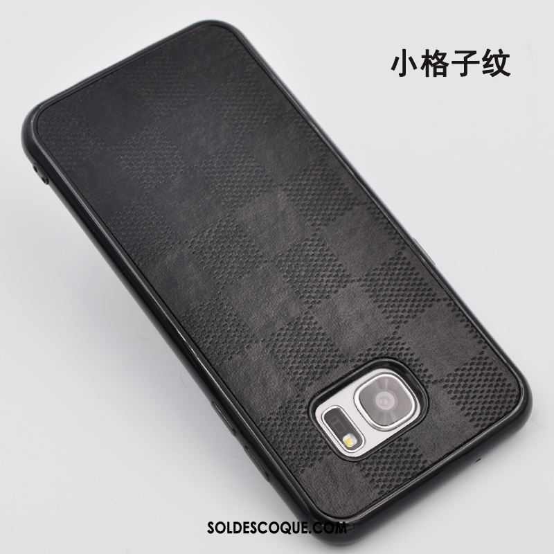 Coque Samsung Galaxy S6 Edge Tout Compris Ornements Suspendus Incassable Noir Cuir En Vente