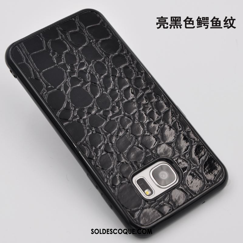 Coque Samsung Galaxy S6 Edge Tout Compris Ornements Suspendus Incassable Noir Cuir En Vente