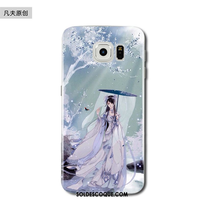 Coque Samsung Galaxy S6 Edge Téléphone Portable Vent Silicone Beauté Étui Housse France