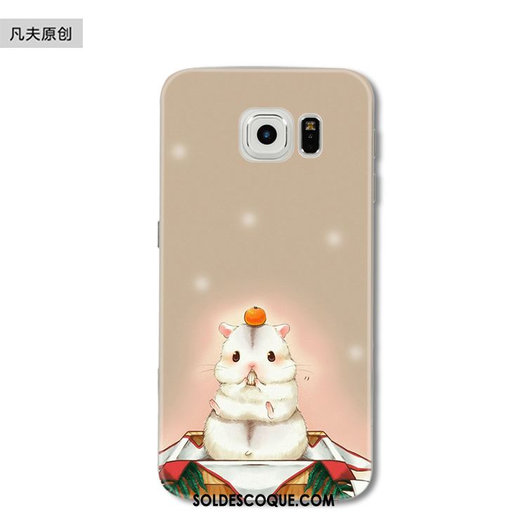 Coque Samsung Galaxy S6 Edge Étoile Rat Drôle Protection Silicone Pas Cher