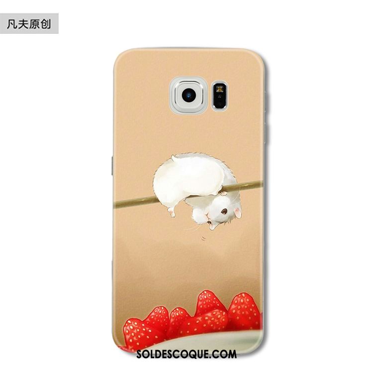 Coque Samsung Galaxy S6 Edge Étoile Rat Drôle Protection Silicone Pas Cher