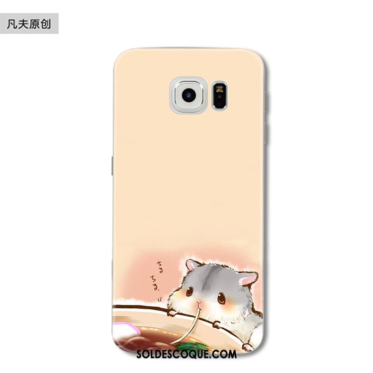 Coque Samsung Galaxy S6 Edge Étoile Rat Drôle Protection Silicone Pas Cher