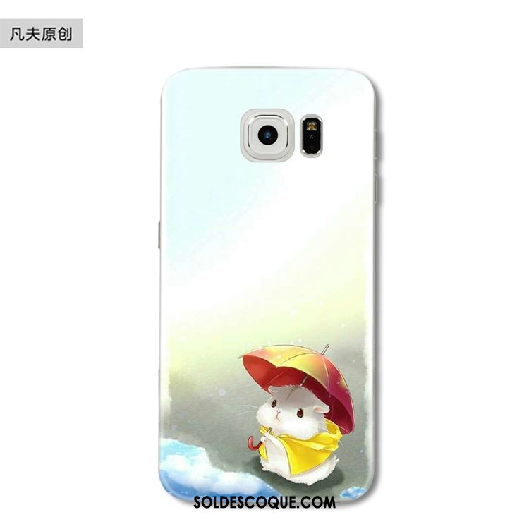 Coque Samsung Galaxy S6 Edge Étoile Rat Drôle Protection Silicone Pas Cher