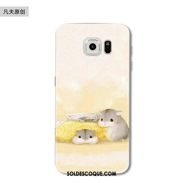 Coque Samsung Galaxy S6 Edge Étoile Rat Drôle Protection Silicone Pas Cher