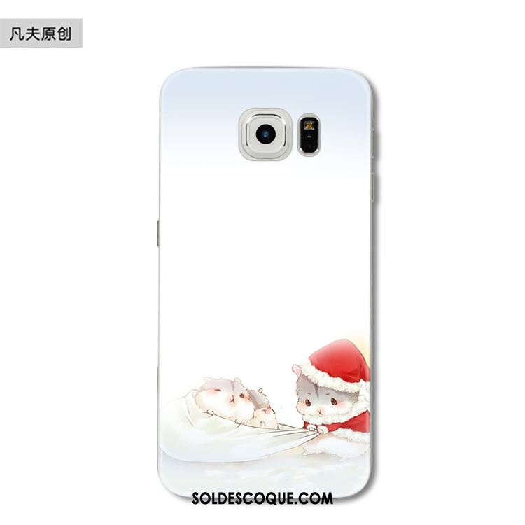 Coque Samsung Galaxy S6 Edge Étoile Rat Drôle Protection Silicone Pas Cher