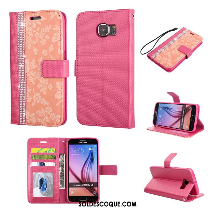 Coque Samsung Galaxy S6 Foncé Tout Compris Étui En Cuir Téléphone Portable Étoile Pas Cher