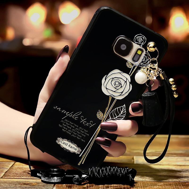 Coque Samsung Galaxy S6 Incassable Noir Téléphone Portable Mode Étoile En Vente