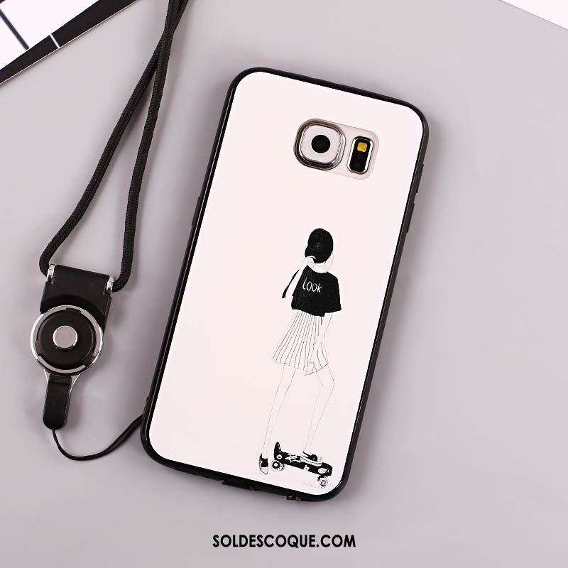 Coque Samsung Galaxy S6 Ornements Suspendus Étoile Tout Compris Téléphone Portable Incassable Soldes