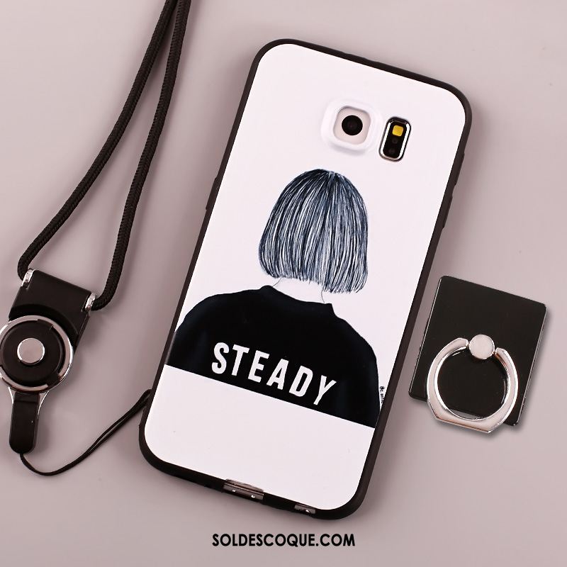 Coque Samsung Galaxy S6 Personnalité Téléphone Portable Délavé En Daim Fluide Doux Incassable Pas Cher