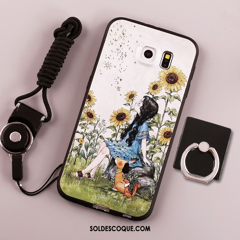 Coque Samsung Galaxy S6 Personnalité Téléphone Portable Délavé En Daim Fluide Doux Incassable Pas Cher