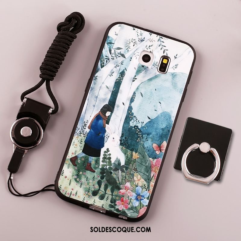 Coque Samsung Galaxy S6 Personnalité Téléphone Portable Délavé En Daim Fluide Doux Incassable Pas Cher