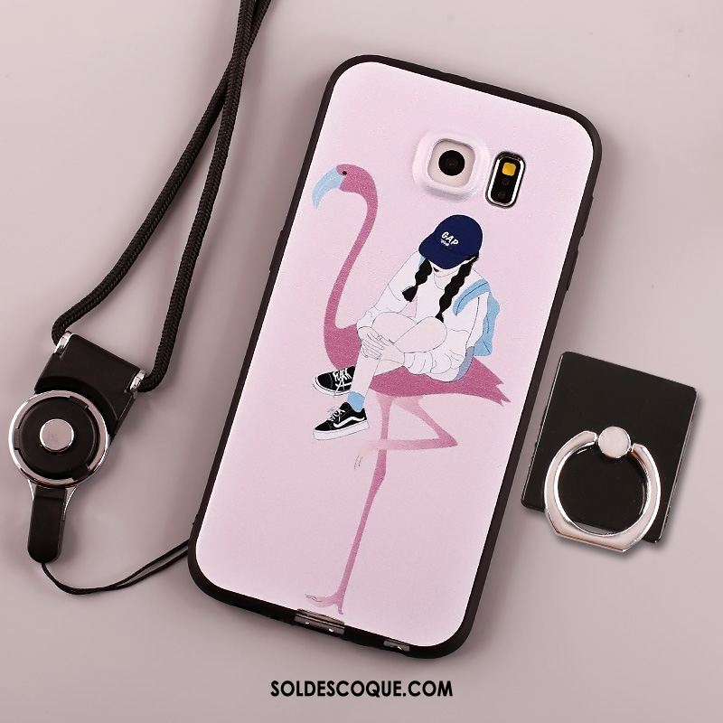 Coque Samsung Galaxy S6 Personnalité Téléphone Portable Délavé En Daim Fluide Doux Incassable Pas Cher