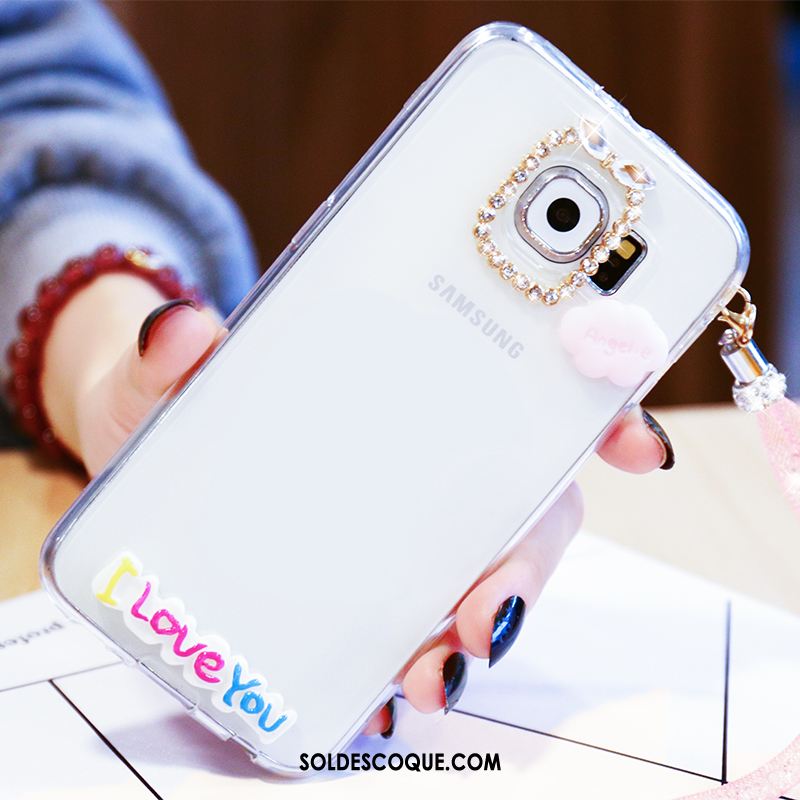 Coque Samsung Galaxy S6 Protection Dessin Animé Étoile Transparent Quicksand En Ligne