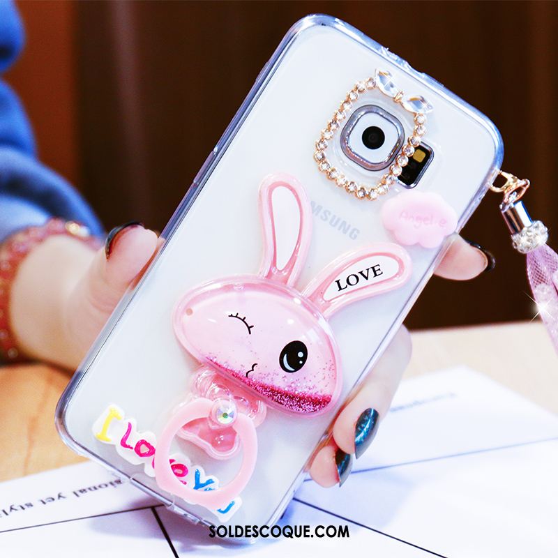 Coque Samsung Galaxy S6 Protection Téléphone Portable Fluide Doux Ornements Suspendus Incassable Pas Cher