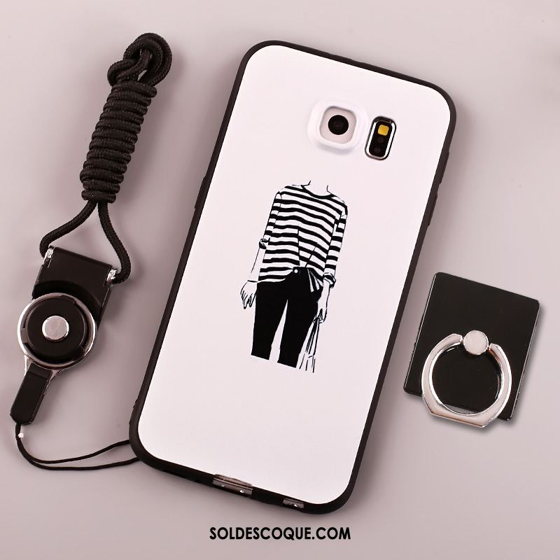 Coque Samsung Galaxy S6 Protection Étoile Fluide Doux Étui Téléphone Portable Housse Pas Cher