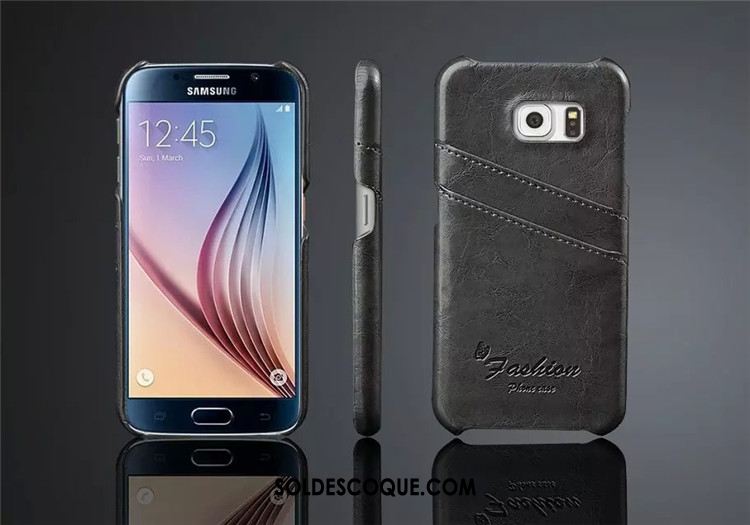 Coque Samsung Galaxy S6 Protection Étui En Cuir Étoile Clamshell Cuir Véritable Pas Cher