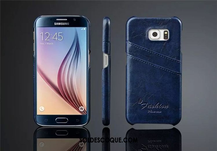 Coque Samsung Galaxy S6 Protection Étui En Cuir Étoile Clamshell Cuir Véritable Pas Cher