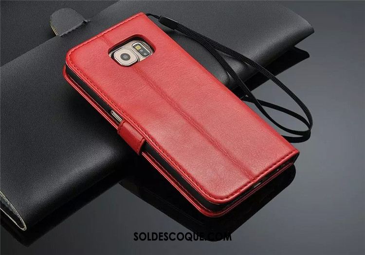 Coque Samsung Galaxy S6 Protection Étui En Cuir Étoile Clamshell Cuir Véritable Pas Cher