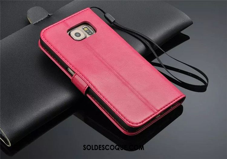 Coque Samsung Galaxy S6 Protection Étui En Cuir Étoile Clamshell Cuir Véritable Pas Cher