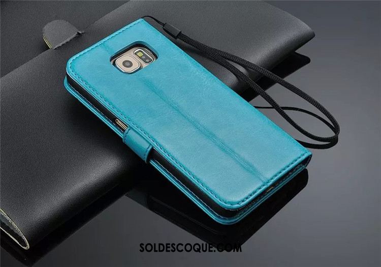 Coque Samsung Galaxy S6 Protection Étui En Cuir Étoile Clamshell Cuir Véritable Pas Cher