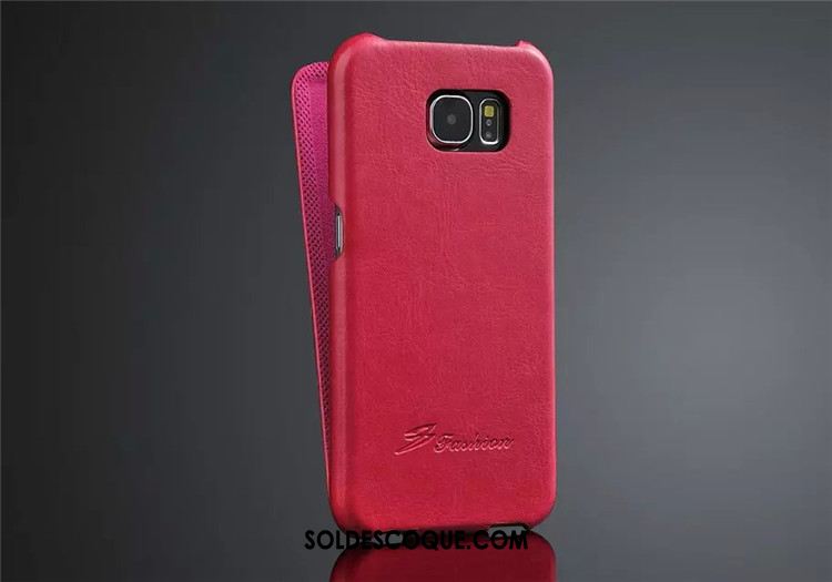 Coque Samsung Galaxy S6 Protection Étui En Cuir Étoile Clamshell Cuir Véritable Pas Cher