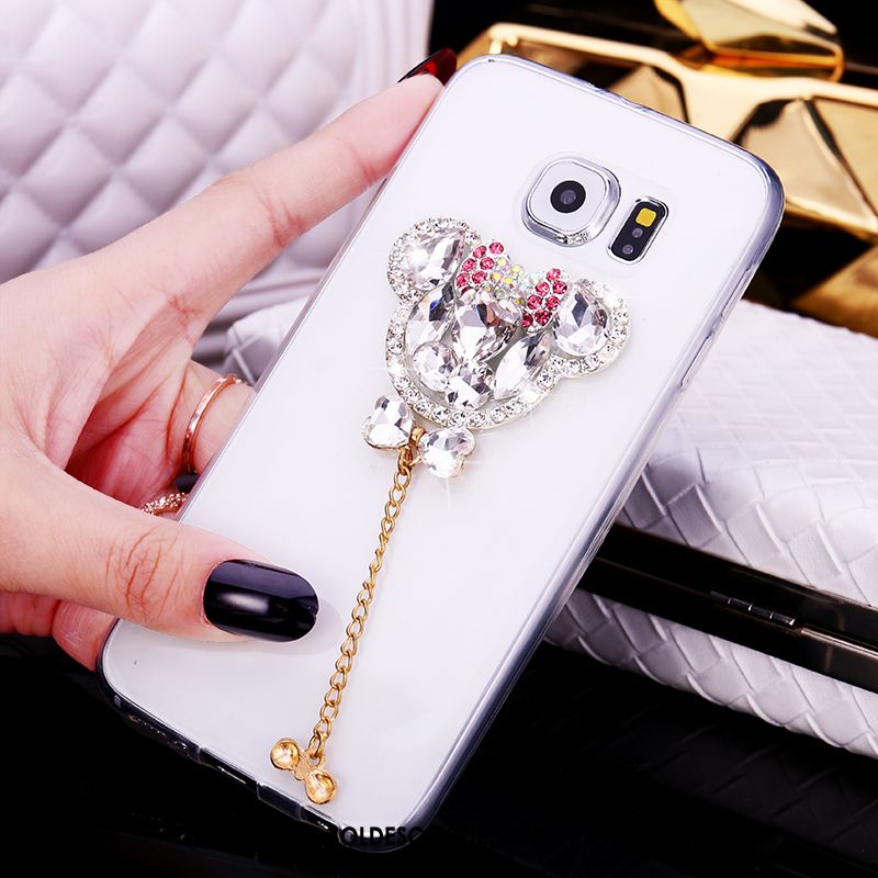 Coque Samsung Galaxy S6 Transparent Téléphone Portable Protection Silicone Strass En Ligne