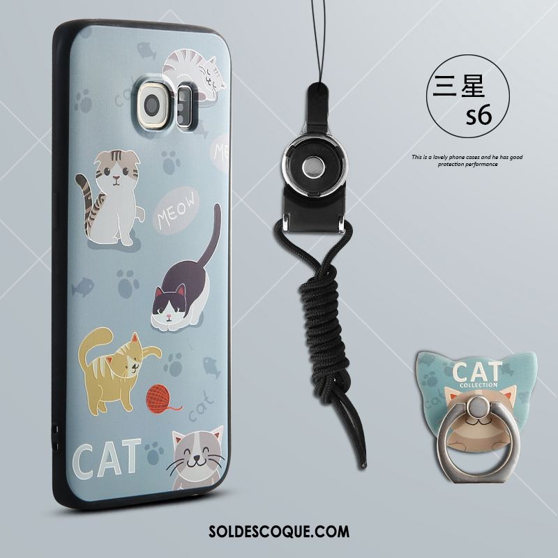 Coque Samsung Galaxy S6 Téléphone Portable Étoile Silicone Dessin Animé En Ligne