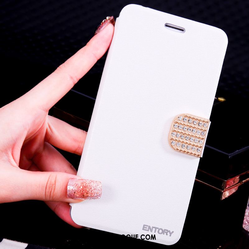 Coque Samsung Galaxy S6 Étoile Noir Incruster Strass Étui Étui En Cuir Soldes