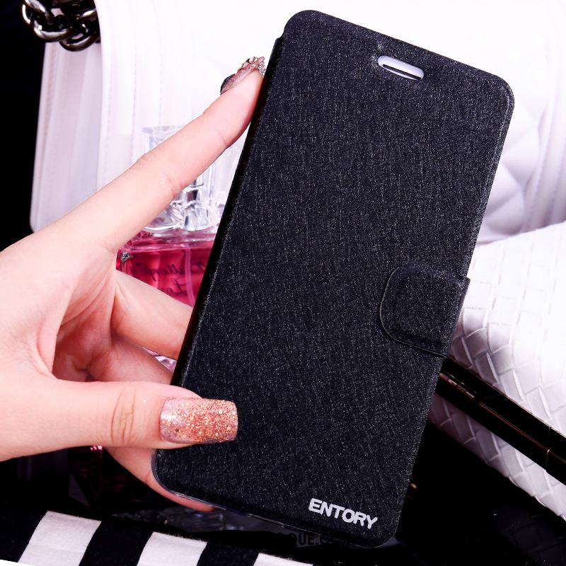 Coque Samsung Galaxy S6 Étoile Noir Incruster Strass Étui Étui En Cuir Soldes