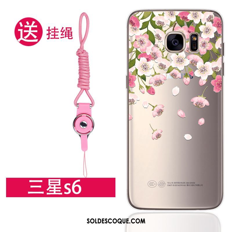 Coque Samsung Galaxy S6 Étoile Très Mince Fluide Doux Transparent Protection Housse En Vente