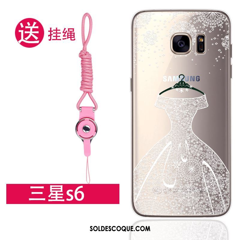 Coque Samsung Galaxy S6 Étoile Très Mince Fluide Doux Transparent Protection Housse En Vente