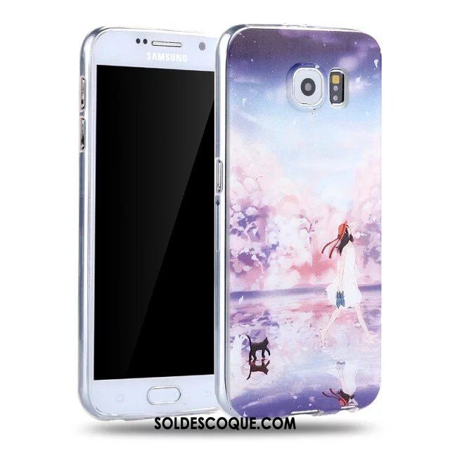 Coque Samsung Galaxy S6 Étoile Téléphone Portable Dessin Animé Étui Silicone Pas Cher