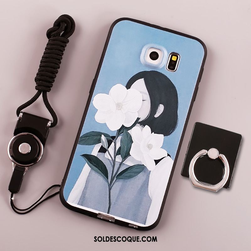 Coque Samsung Galaxy S6 Étui Fluide Doux Silicone Étoile Téléphone Portable Pas Cher