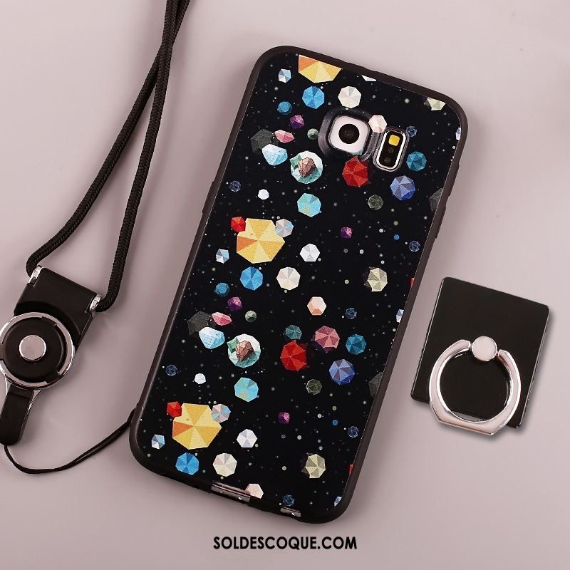 Coque Samsung Galaxy S6 Étui Fluide Doux Silicone Étoile Téléphone Portable Pas Cher