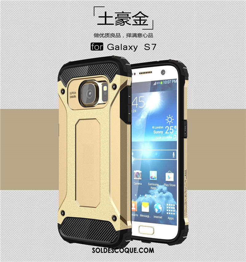 Coque Samsung Galaxy S7 Armure Étui Étoile Téléphone Portable Protection Pas Cher