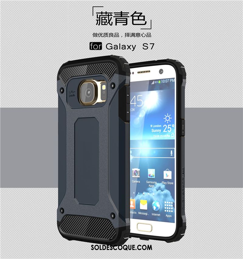 Coque Samsung Galaxy S7 Armure Étui Étoile Téléphone Portable Protection Pas Cher