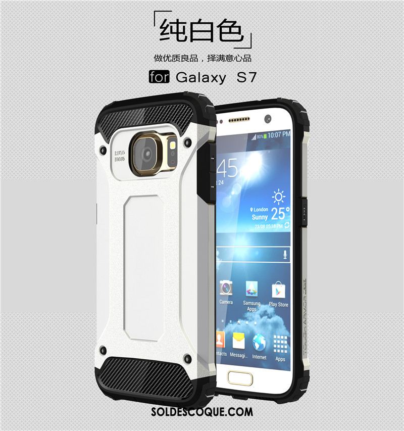 Coque Samsung Galaxy S7 Armure Étui Étoile Téléphone Portable Protection Pas Cher