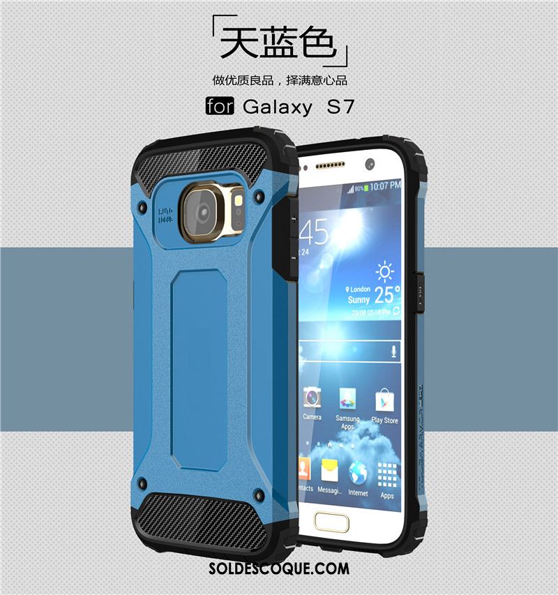 Coque Samsung Galaxy S7 Armure Étui Étoile Téléphone Portable Protection Pas Cher