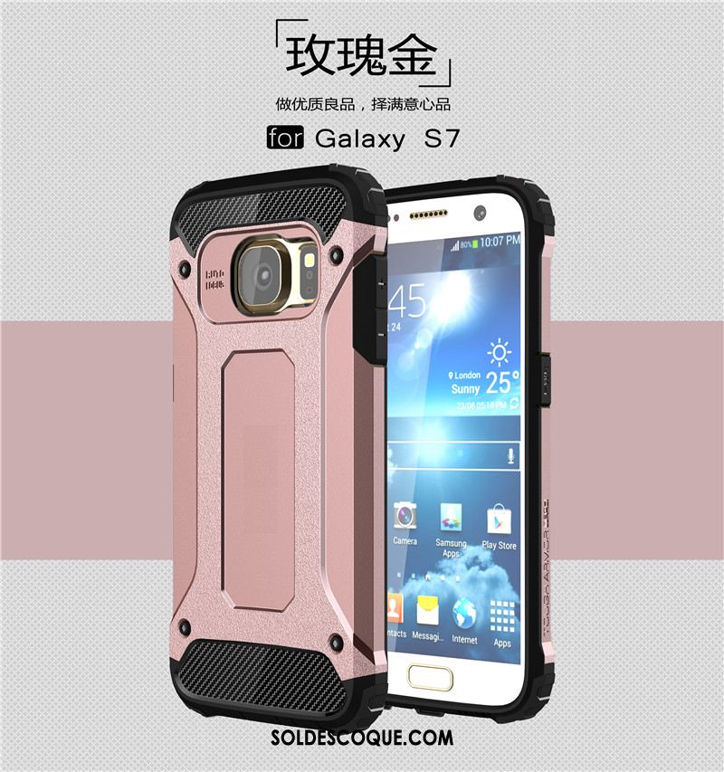 Coque Samsung Galaxy S7 Armure Étui Étoile Téléphone Portable Protection Pas Cher