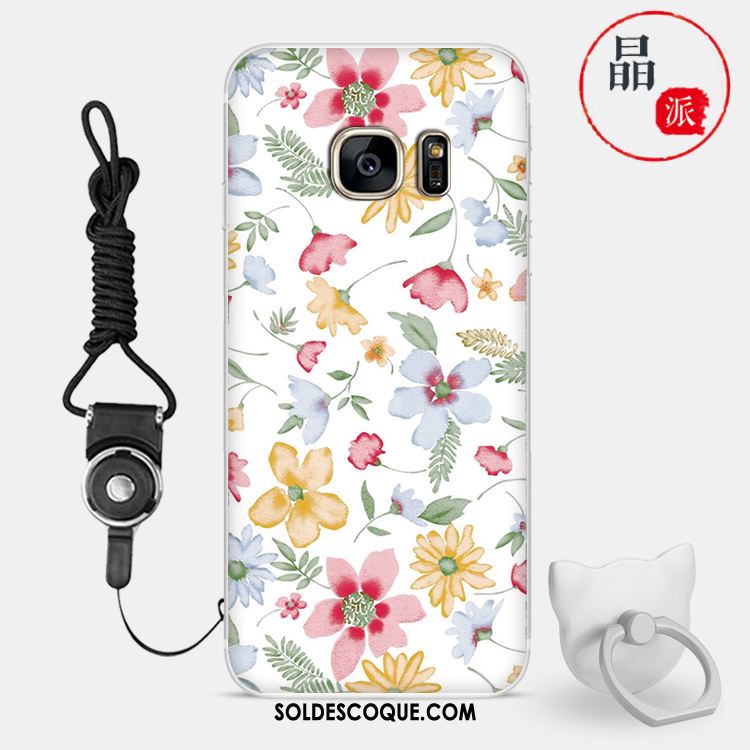 Coque Samsung Galaxy S7 Créatif Silicone Multicolore Téléphone Portable Incassable Housse Pas Cher