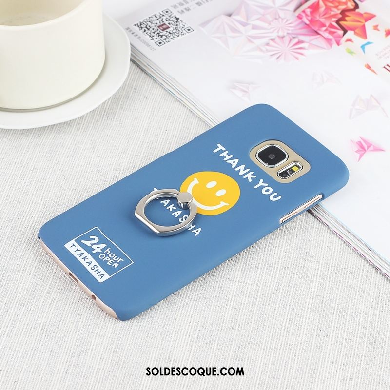 Coque Samsung Galaxy S7 Difficile Anneau Délavé En Daim Jaune Étoile Soldes