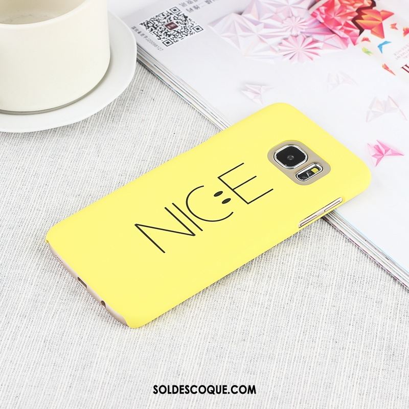 Coque Samsung Galaxy S7 Difficile Anneau Délavé En Daim Jaune Étoile Soldes