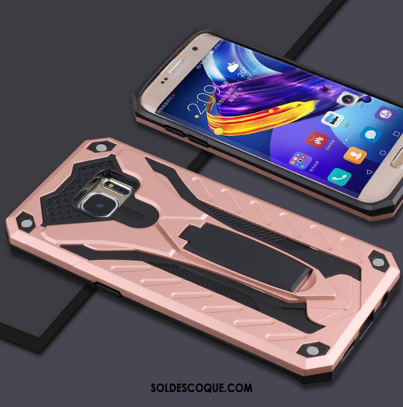 Coque Samsung Galaxy S7 Difficile Silicone Étui Étoile Rouge Pas Cher