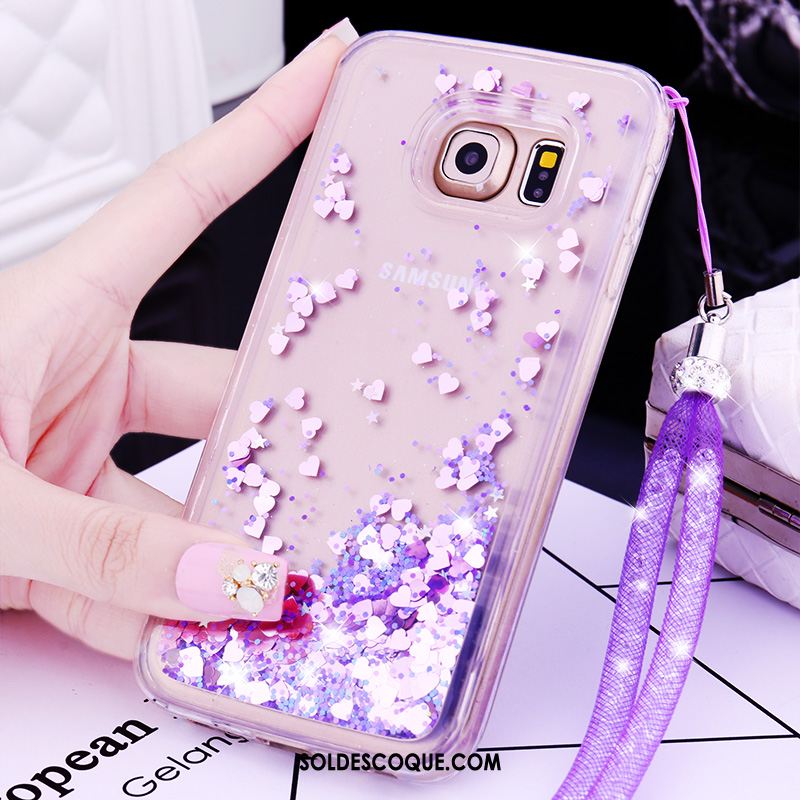 Coque Samsung Galaxy S7 Edge Bordure Étui Téléphone Portable Étoile Rose France