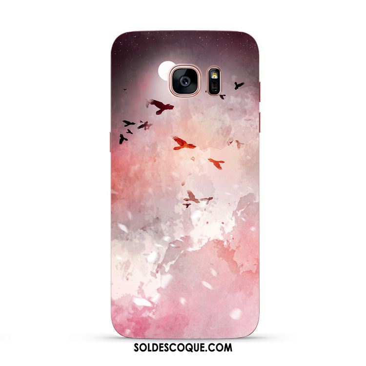Coque Samsung Galaxy S7 Edge Fluide Doux Original Tout Compris Sakura Étoile Soldes