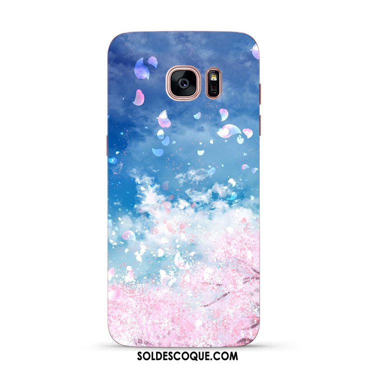 Coque Samsung Galaxy S7 Edge Fluide Doux Original Tout Compris Sakura Étoile Soldes