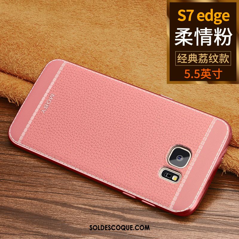 Coque Samsung Galaxy S7 Edge Incassable Téléphone Portable Rouge Nouveau Protection Pas Cher