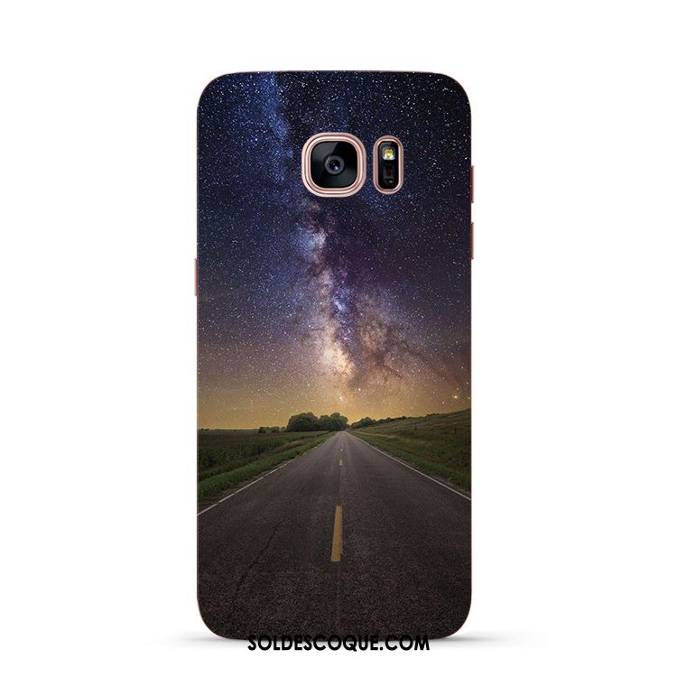 Coque Samsung Galaxy S7 Edge Protection Fluide Doux Silicone Téléphone Portable Paysage Housse En Ligne