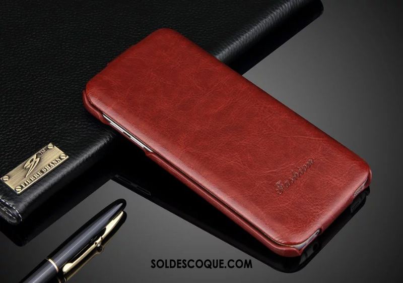 Coque Samsung Galaxy S7 Edge Protection Étui En Cuir Étoile Vin Rouge Téléphone Portable En Ligne